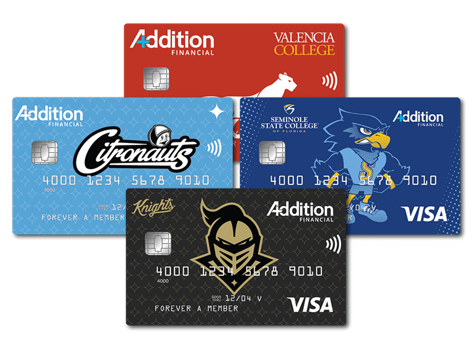 College Debit Card Designs — UCF Knights, Seminole State College, Valencia College