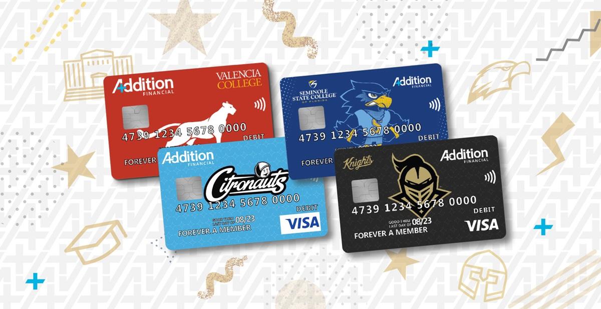 College-themed debit cards