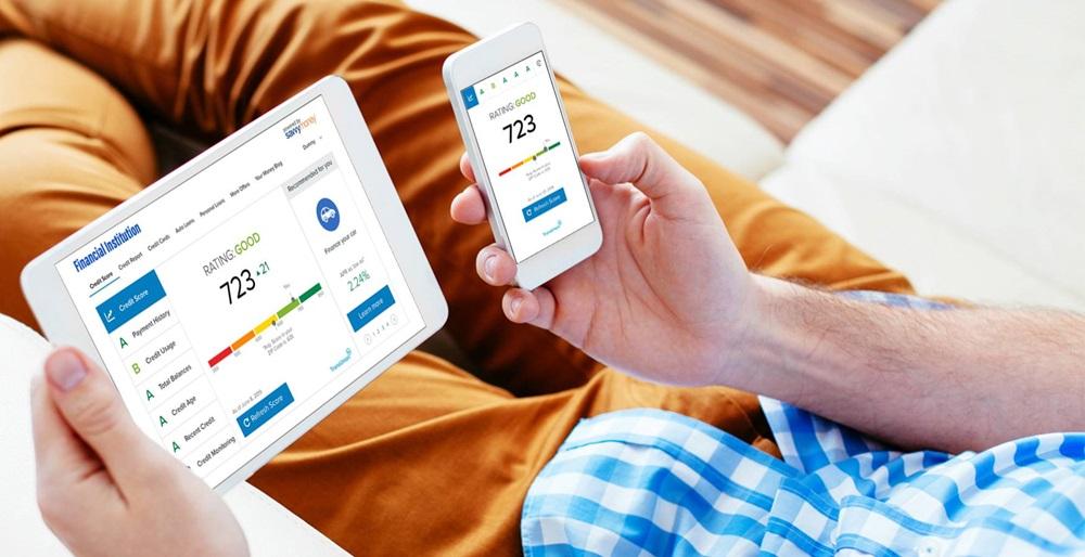 Credit Score available on tablet and mobile