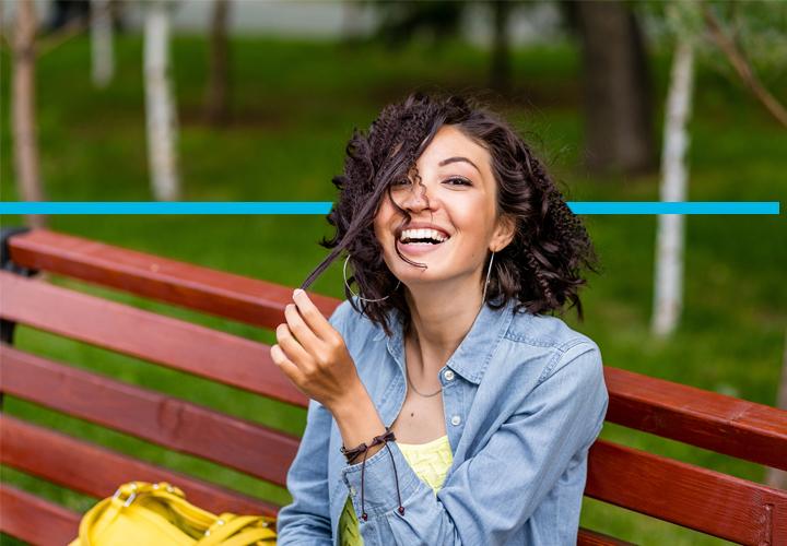 Woman enjoying a day at the park