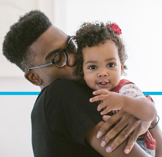 Father and baby. Father and baby.